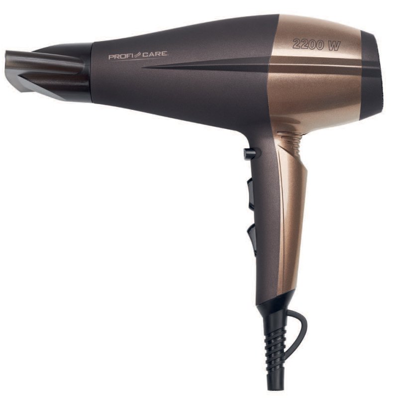 PROFI CARE sèche-cheveux PC-HT 3010, brun/bronze, ionisation, 1800-2200 Watts